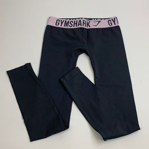 GYMSHARK Leggings Pants Gray Pink Size XS Stretch NWOT New